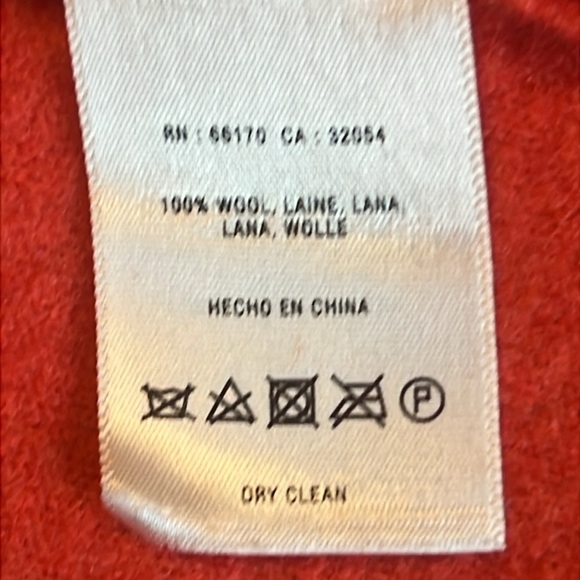 Anthropologie sparrow 100% Wool Coral Knit Belted Blazer sz S - Picture 10 of 11